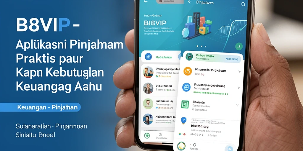 Antarmuka B8VIP yang sederhana dan fungsional untuk pengajuan pinjaman.