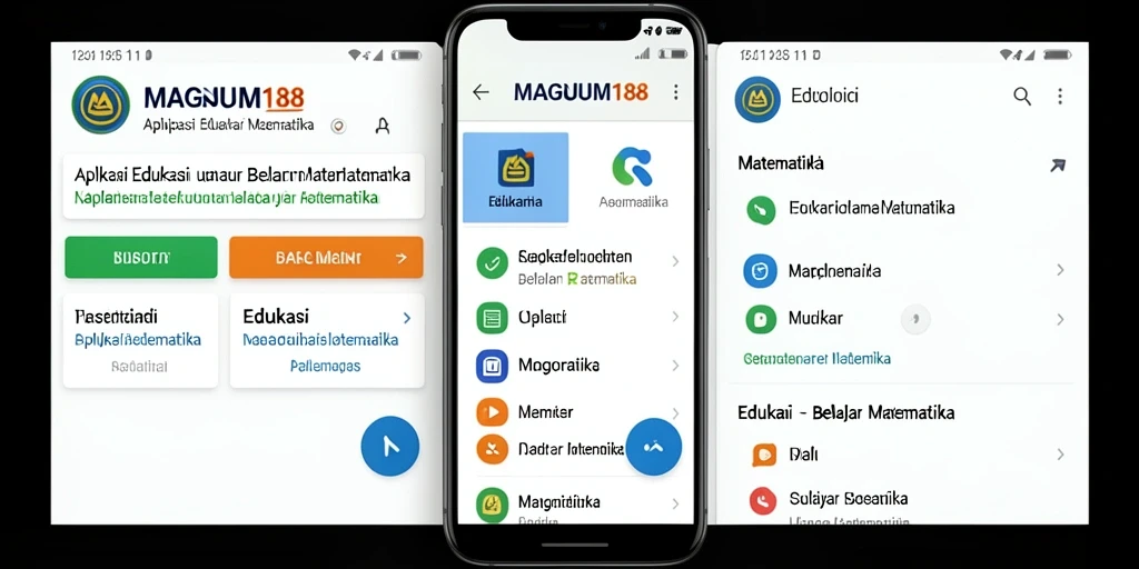 Tampilan antarmuka MAGNUM188 yang menarik untuk Belajar Matematika.