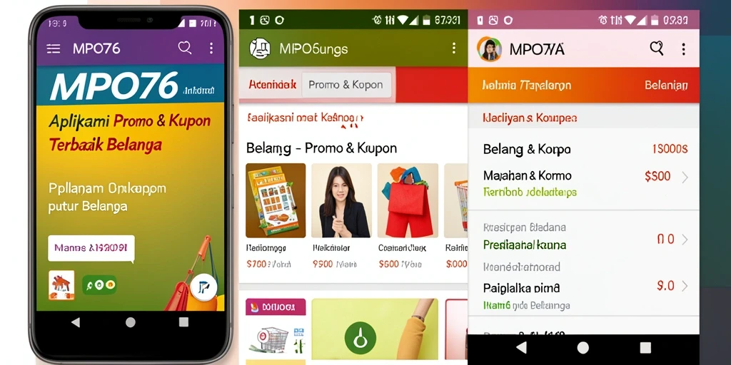 Antarmuka MPO76 yang menampilkan berbagai promo dan kupon menarik.