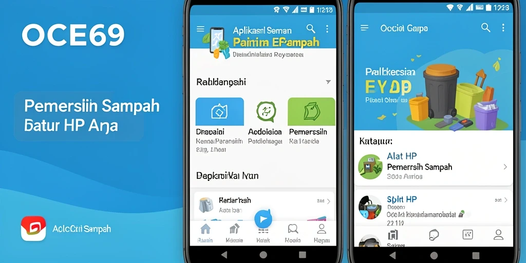 Tampilan antarmuka pengguna OCE69 yang sederhana dan fungsional.
