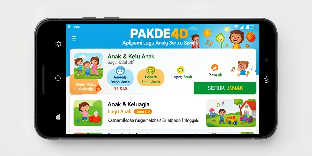 Antarmuka PAKDE4D yang menarik untuk anak-anak.
