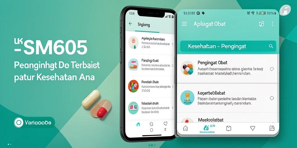 Antarmuka SM605 yang intuitif dan mudah digunakan untuk pengingat obat.