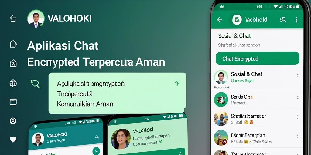 Tampilan antarmuka VALOHOKI yang sederhana untuk Chat Encrypted.